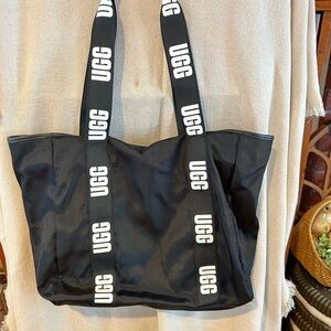 UGG Black Tote with Logo Straps